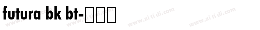 futura bk bt字体转换